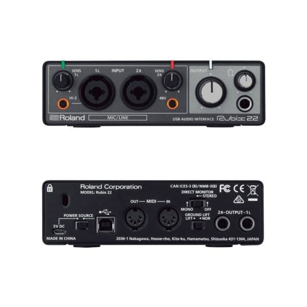 ローランド Roland RUBIX22 [USB オーディオ インターフェース] - 画像 (2)